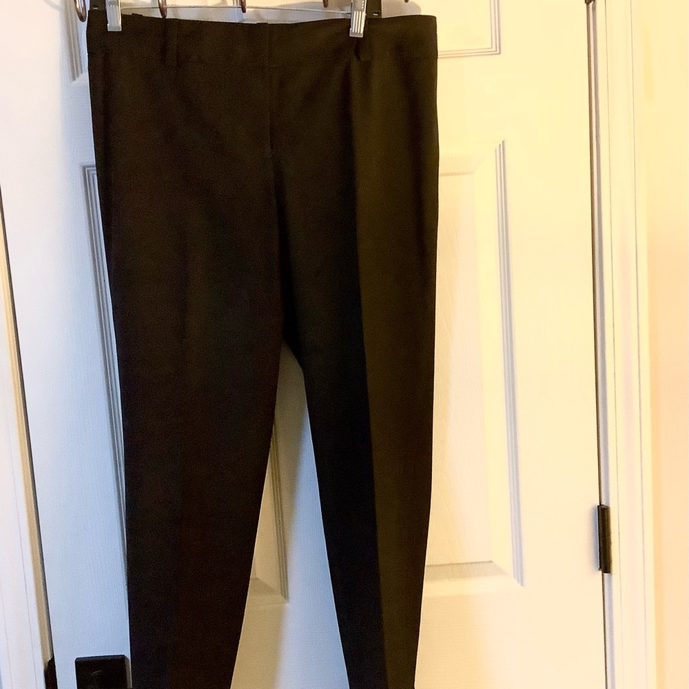 Ann Taylor Black Cuffed Pants - Size 8, Inseam 28
